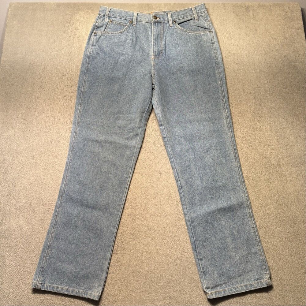 Mission Ridge Mens 36X32 Straight Leg Jeans Medium Wash Workwear Denim NWT